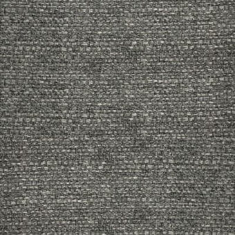 Gray woven fabric sample with heathered texture, matte finish, and subtle yarn variations; brand text “pacini & cappellini” visible.